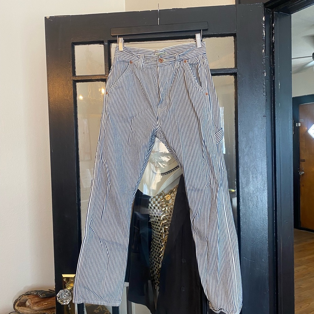 Hey Gang Railroad Stripe Carpenter Pant